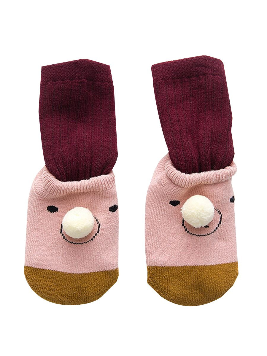 2 Pairs Cartoon Bear Detachable Socks Set for Baby Toddler Boys and Girls - dianjiang-