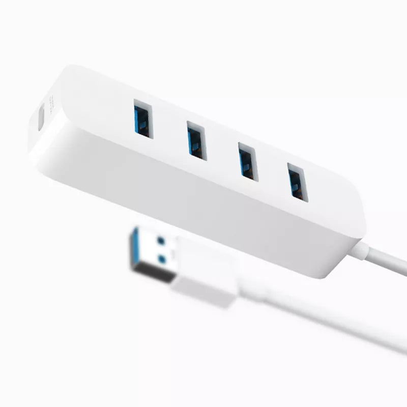 Xiaomi 4 Ports USB3.0 Hub with Stand-by Power Supply Interface USB Hub Charger Extender Extension Connector Adapter for Mobile Phone Tablet Computer - dianjiang-