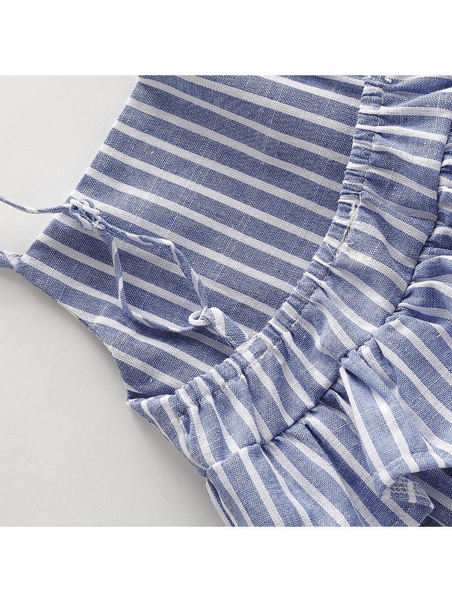 3-Piece Baby Toddler Outfit Suspender Top+Pants+Headband - dianjiang-