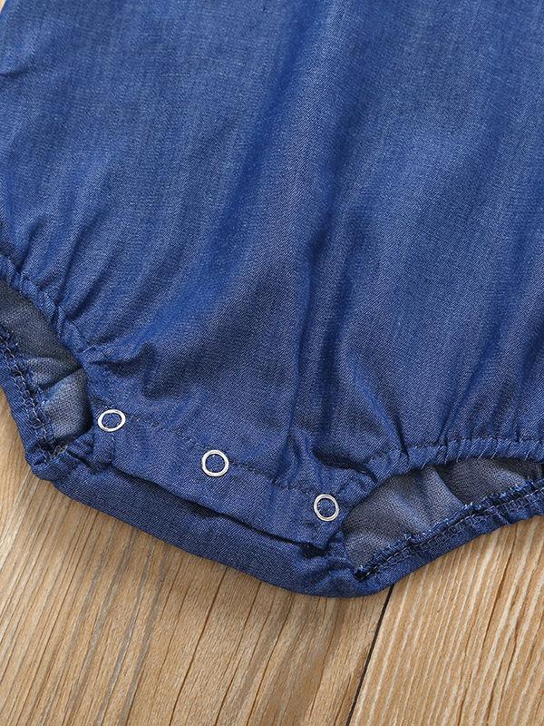 Fashion 3-Piece Clothes Set Bodysuit+Bow Short Pants +Headband For Infant Girl - dianjiang-