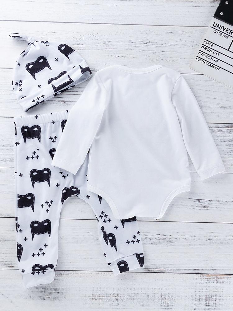 3-Piece Halloween Baby Outfits Pumpkin Bodysuit+Pants+Hat - dianjiang-