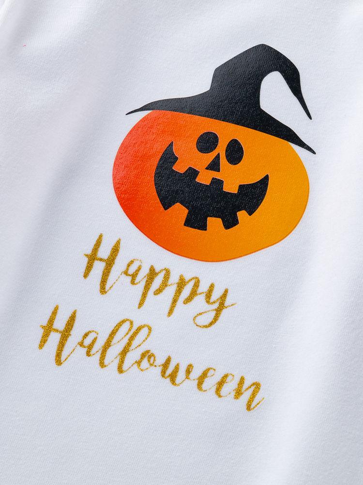 3-Piece Halloween Baby Outfits Pumpkin Bodysuit+Pants+Hat - dianjiang-