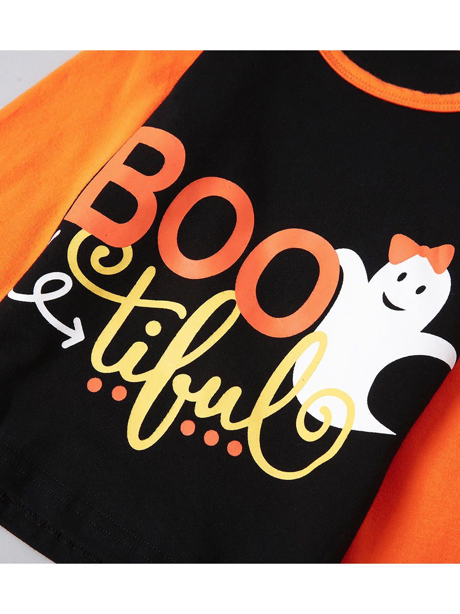 3-Piece Halloween Theme Clothes Set T-shirt+Skirt+Headband - dianjiang-