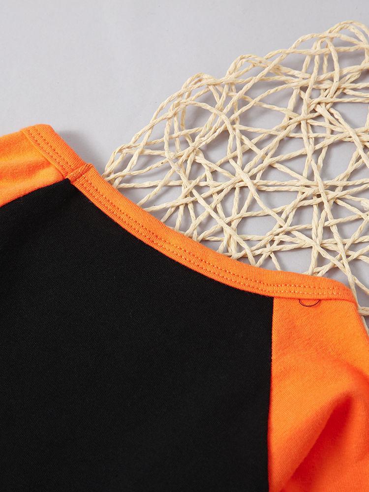 3-Piece Halloween Theme Clothes Set T-shirt+Skirt+Headband - dianjiang-