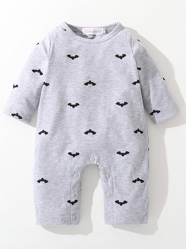 3-Pieces Baby Halloween Outfit Hat with Horn+Bat Romper+Bow Vest - dianjiang-