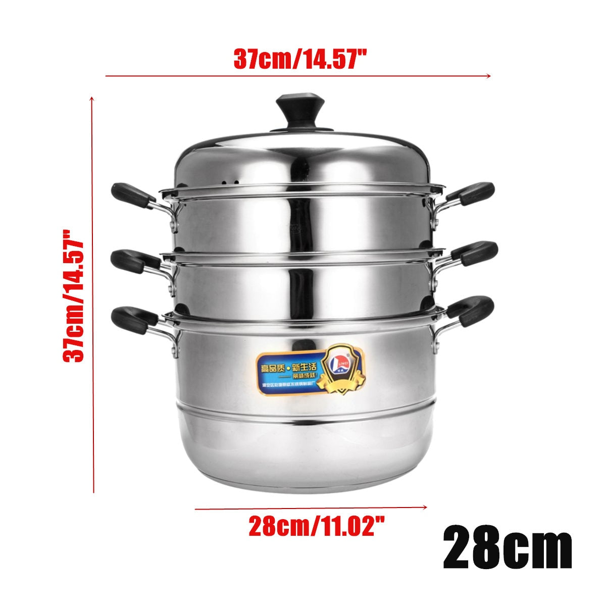 3 Tier Multi-function Steamer Stainless Steel Steam Pot Cookware Home Kitchen Cooking Steamers Boiler Tools Induction Cooker - dianjiang-