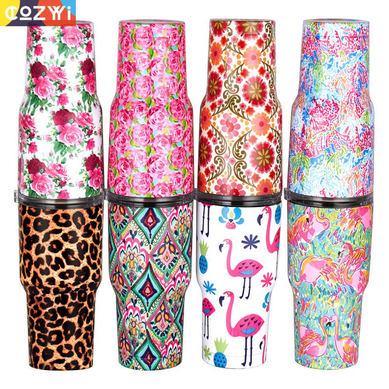 30oz Large Capacity Thermos Tumbler Cold Preservation Stainless Steel Termos Coffee Cup Tea Water Flask Mug Termo Bottle - dianjiang-