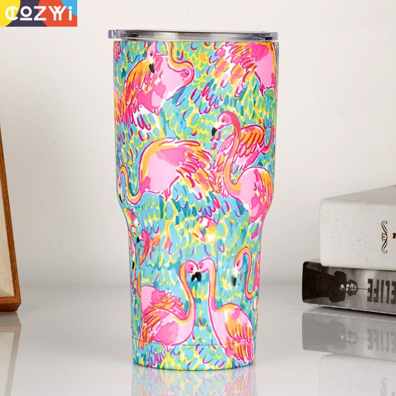 30oz Large Capacity Thermos Tumbler Cold Preservation Stainless Steel Termos Coffee Cup Tea Water Flask Mug Termo Bottle - dianjiang-