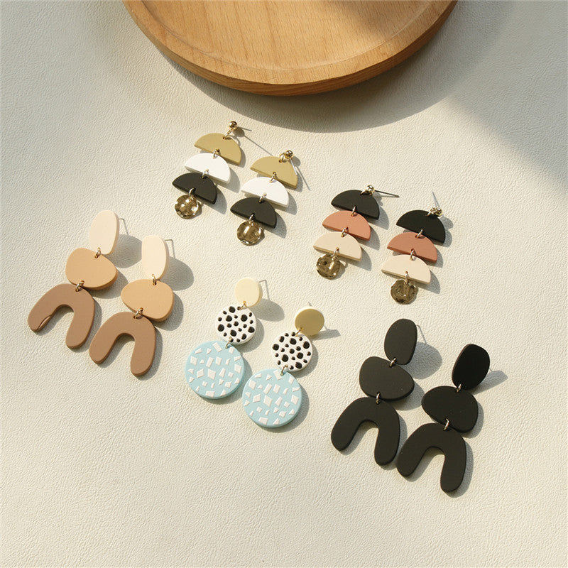 Acrylic Clay Earrings - dianjiang-