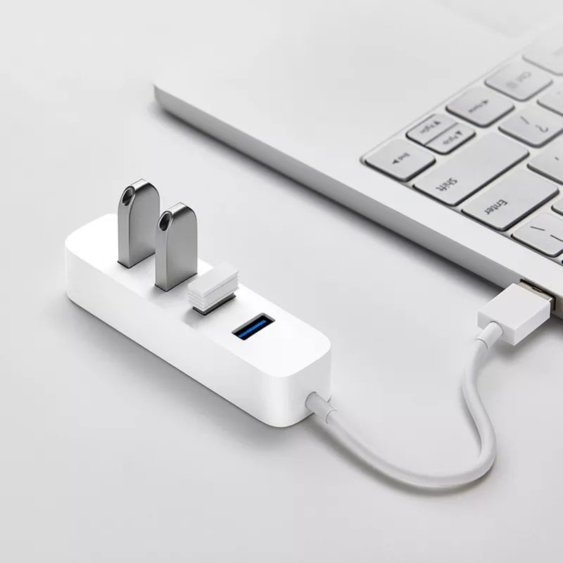 Xiaomi 4 Ports USB3.0 Hub with Stand-by Power Supply Interface USB Hub Charger Extender Extension Connector Adapter for Mobile Phone Tablet Computer - dianjiang-