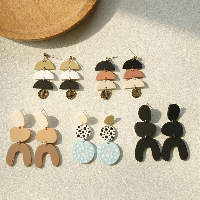 Acrylic Clay Earrings - dianjiang-