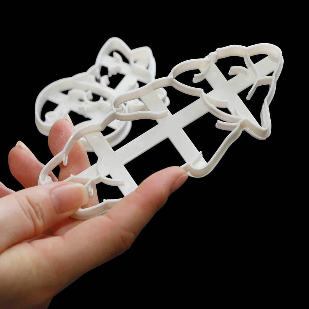 3Pcs/Set Biscuit Baking Tool Cute Funny Corgi Dog Shaped Cookie Cutters Mold Kitchenware Bakeware Tool For kids Hand DIY Mold - dianjiang-