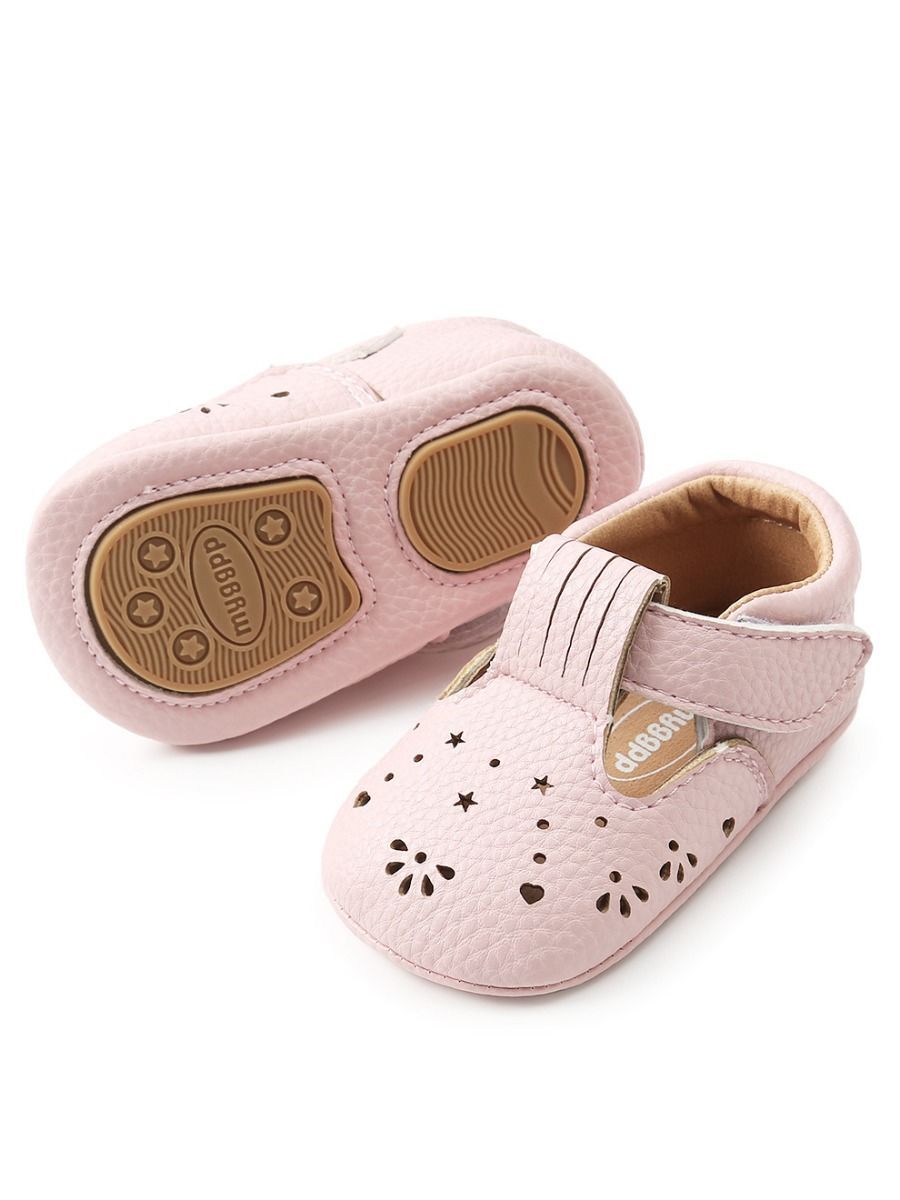 Trendy Infant Girl Walking Shoes Velcro Non-Slip Crib Shoes - dianjiang-