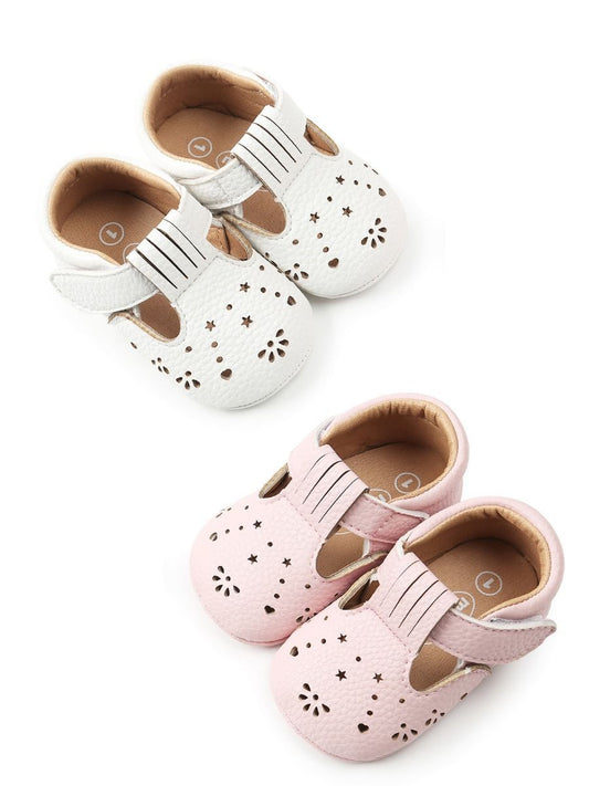 Trendy Infant Girl Walking Shoes Velcro Non-Slip Crib Shoes - dianjiang-