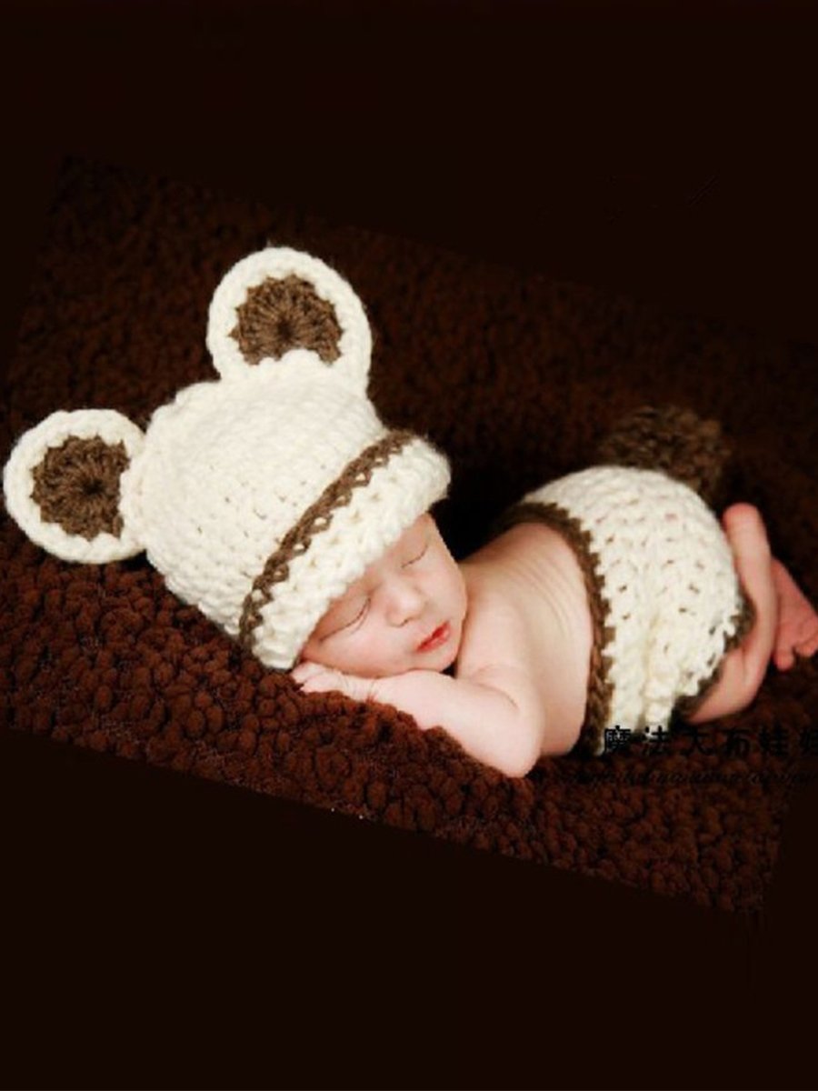 Little Bear Photography Clothing Baby Knitted Suit - dianjiang-