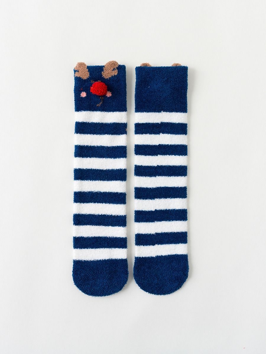 4-PACK Christmas Gift Family Matching Thememid-calf Length Socks - dianjiang-