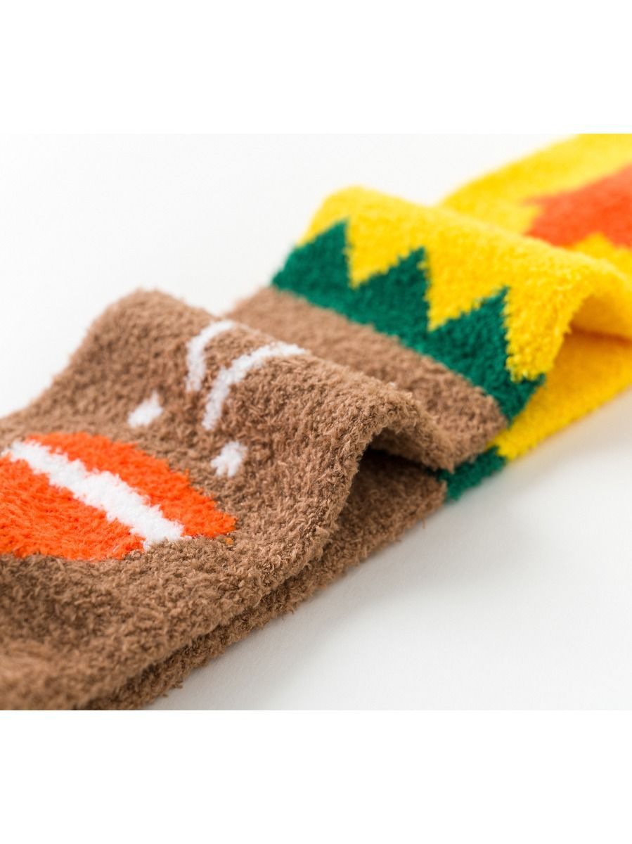 4-PACK Christmas Gift Family Matching Thememid-calf Length Socks - dianjiang-