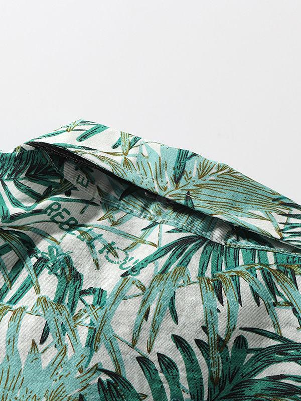 4-Piece Hawaii Style Baby Toddler Boy Outfit Shirt Matching Bowtie+Suspender Shorts - dianjiang-