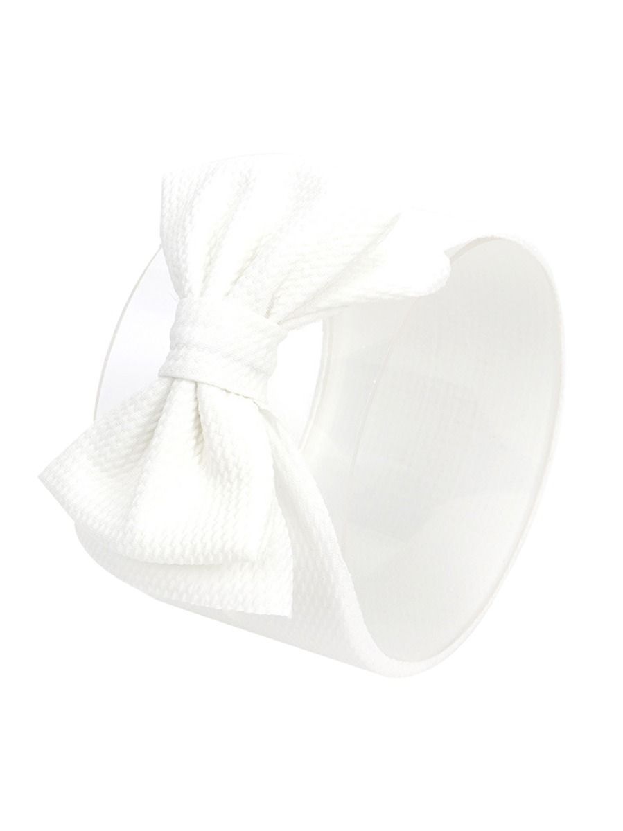 Adorable Baby Little Kids Solid Color Bow Hair Band - dianjiang-
