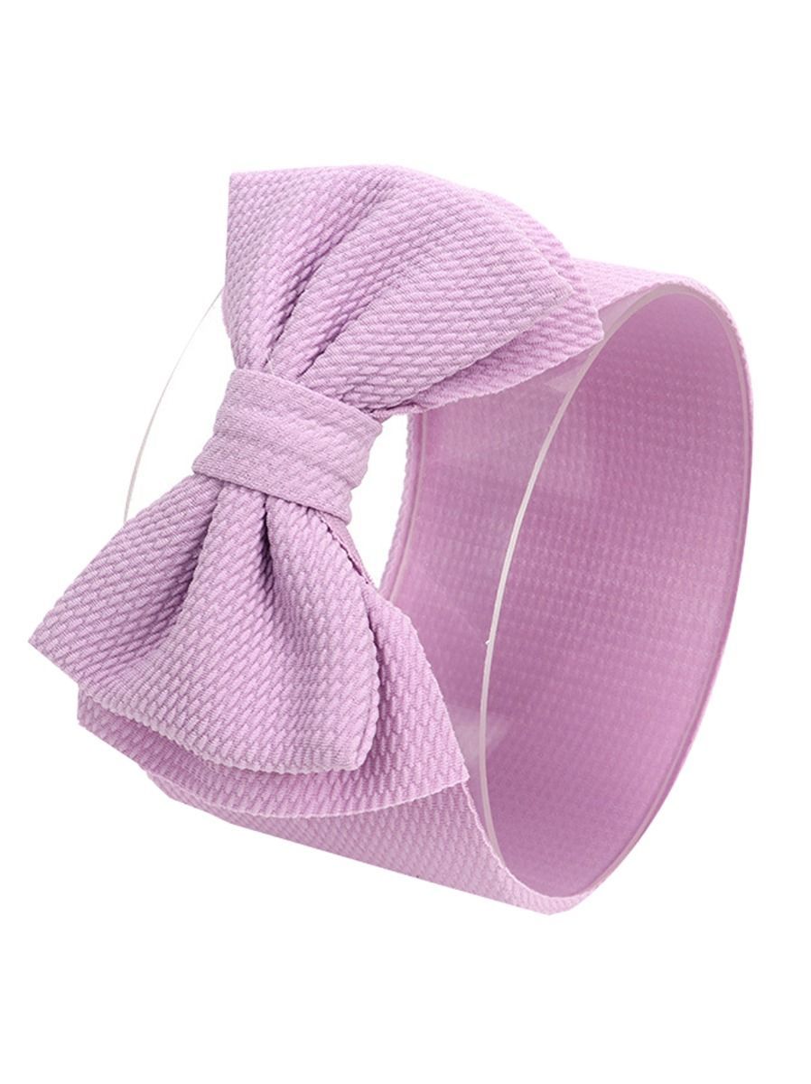 Adorable Baby Little Kids Solid Color Bow Hair Band - dianjiang-