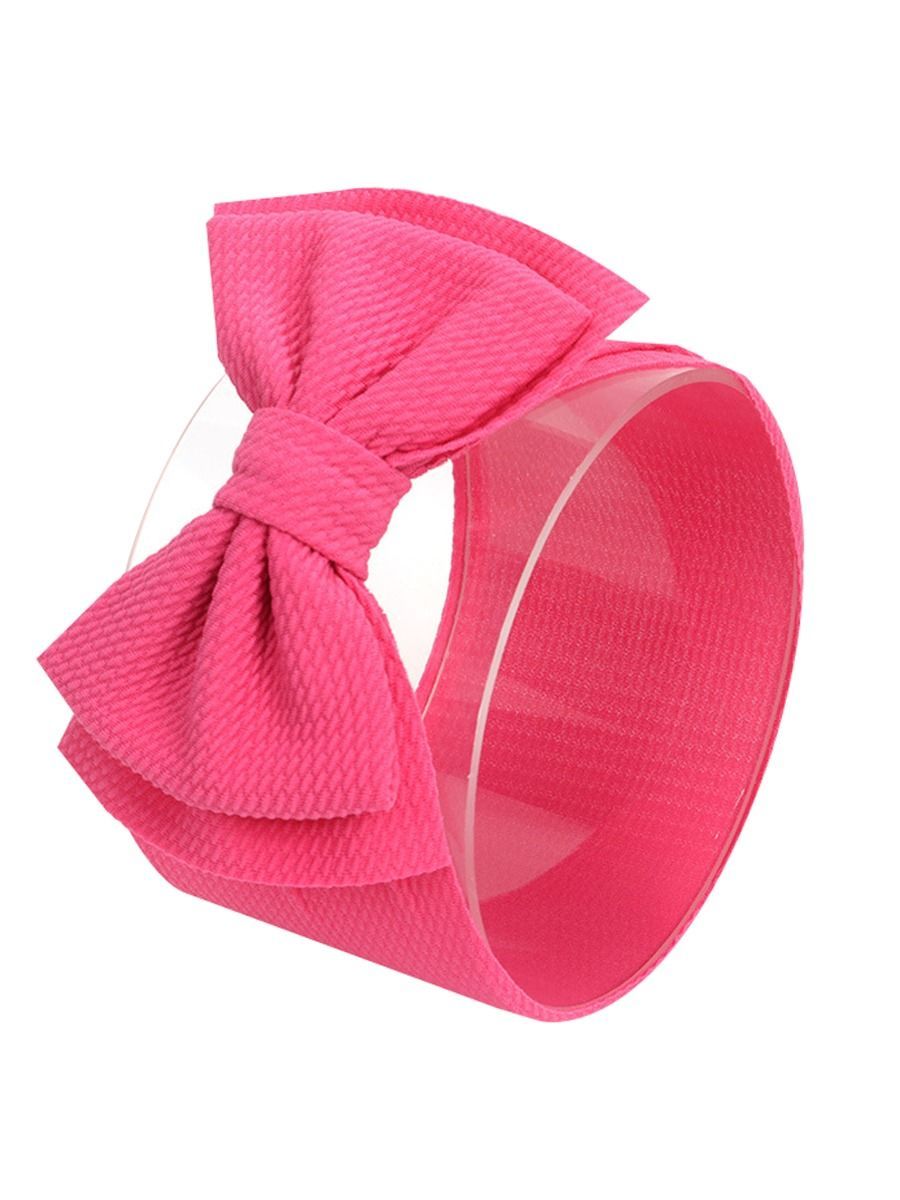 Adorable Baby Little Kids Solid Color Bow Hair Band - dianjiang-