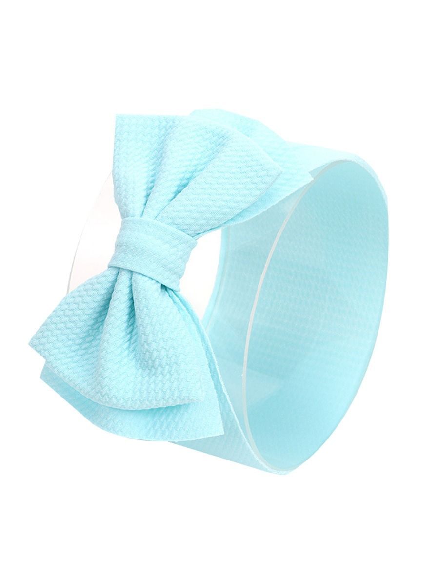 Adorable Baby Little Kids Solid Color Bow Hair Band - dianjiang-