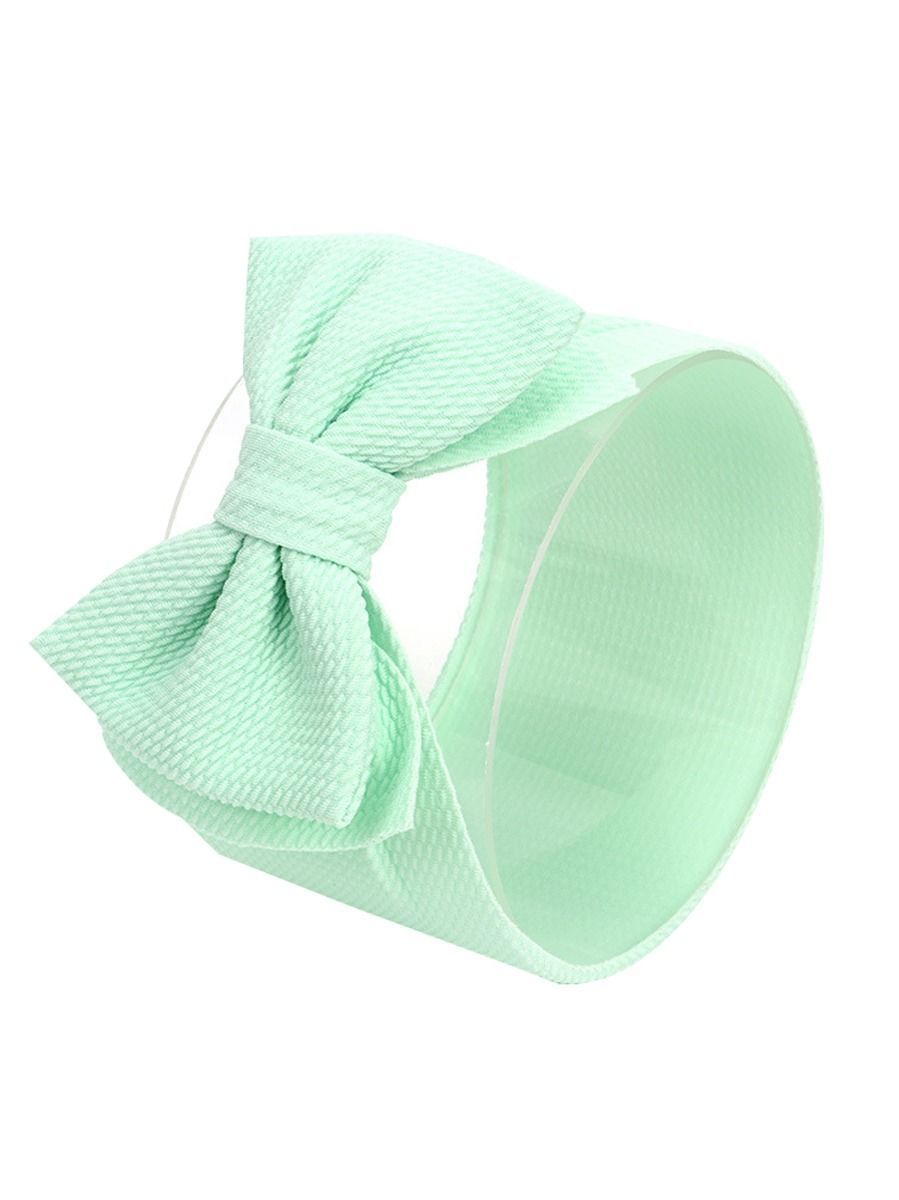 Adorable Baby Little Kids Solid Color Bow Hair Band - dianjiang-