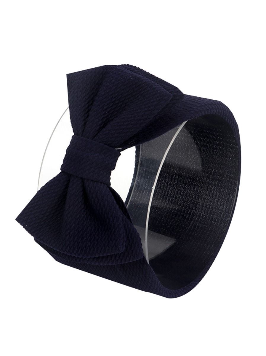 Adorable Baby Little Kids Solid Color Bow Hair Band - dianjiang-