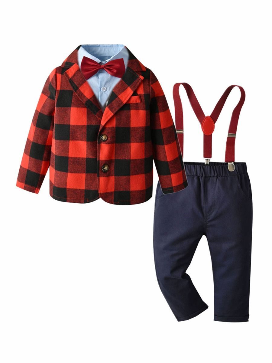 5-Piece Stylish Little Boy Party Suits - dianjiang-