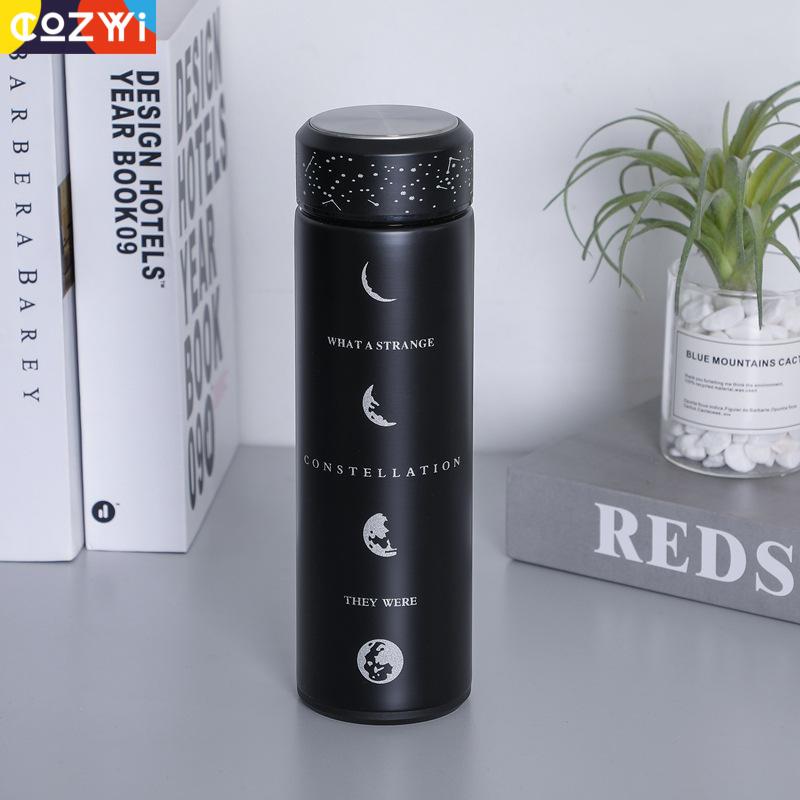 500ml Coffee Stainless Steel Thermos Luminous Water Bottle Termos Mug Office Travel Drinking Cup Vacuum Insulated - dianjiang-