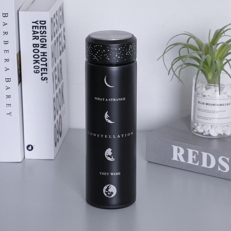 500ml Coffee Stainless Steel Thermos Luminous Water Bottle Termos Mug Office Travel Drinking Cup Vacuum Insulated - dianjiang-