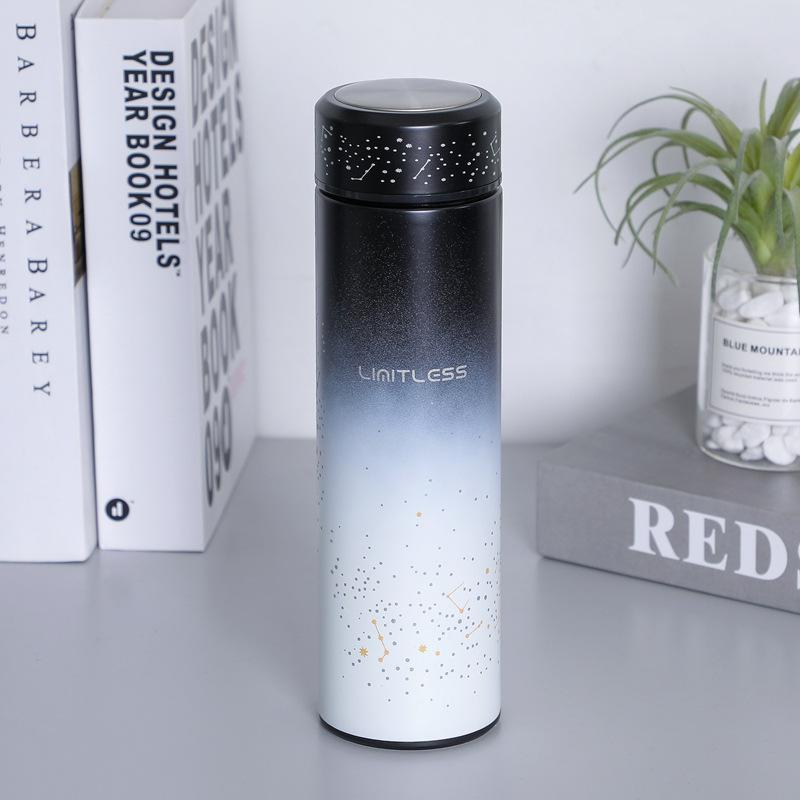 500ml Coffee Stainless Steel Thermos Luminous Water Bottle Termos Mug Office Travel Drinking Cup Vacuum Insulated - dianjiang-