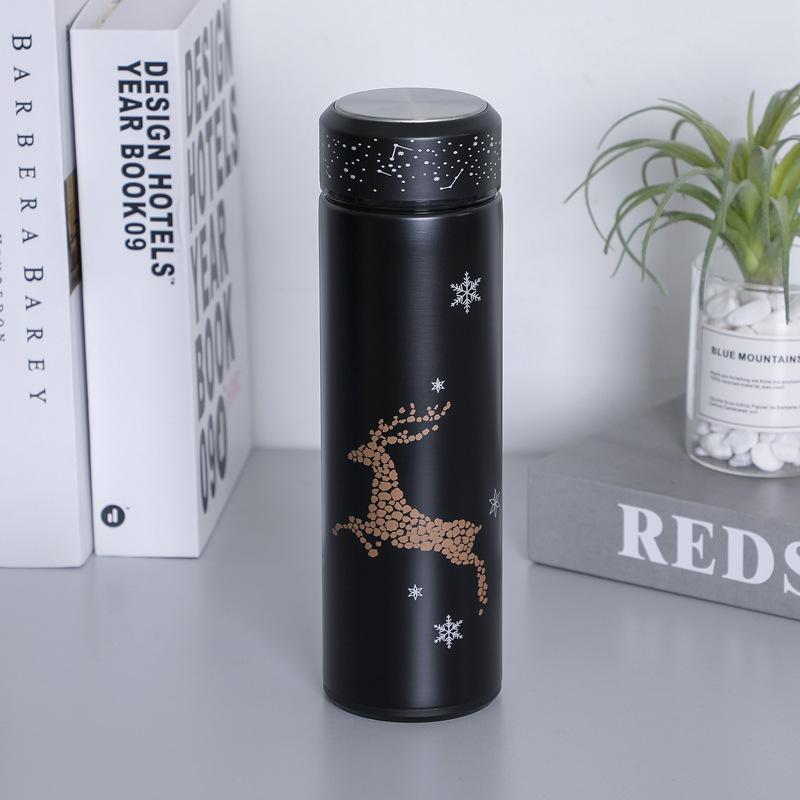 500ml Coffee Stainless Steel Thermos Luminous Water Bottle Termos Mug Office Travel Drinking Cup Vacuum Insulated - dianjiang-