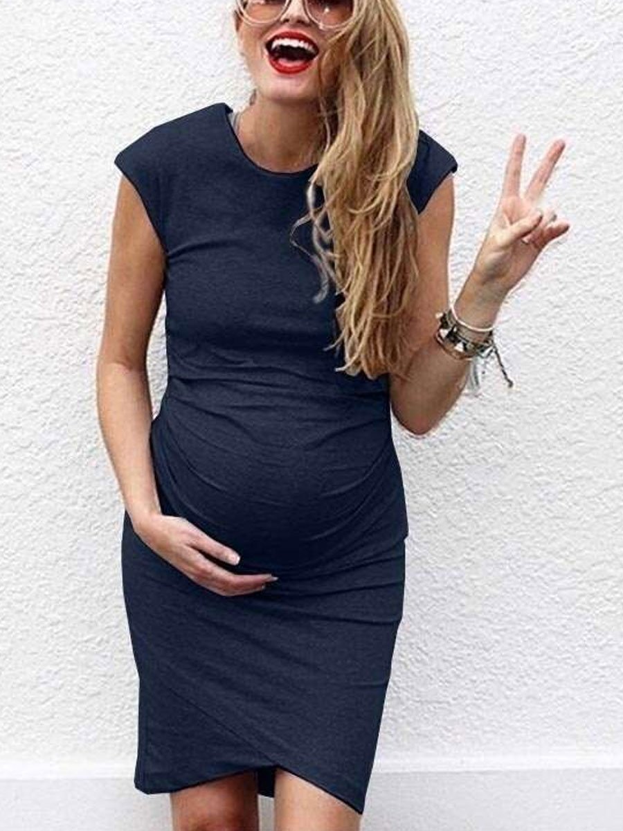 Plus Size Women Sexy Pregnant Belly Dress - dianjiang-