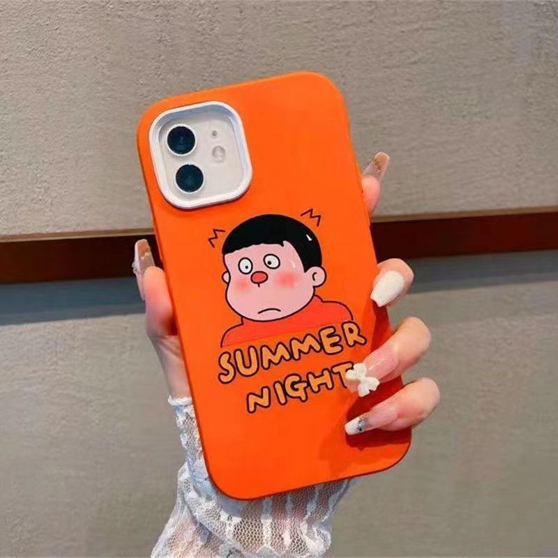 日本のタイドブランドドラえもん漫画スリーインワンiPhone液体電話ケース - dianjiang-