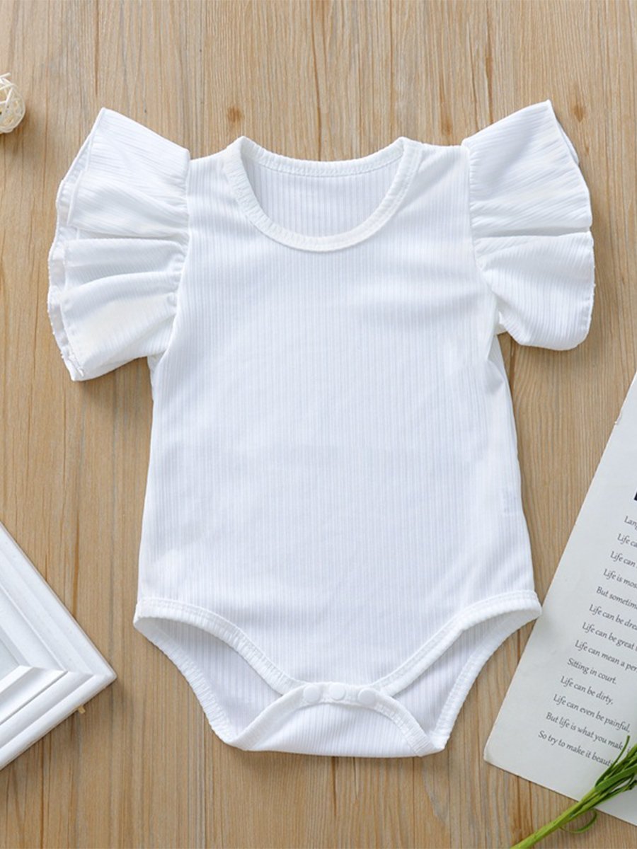 Baby Jumpsuit Lace Sleeve Crawling Suit - dianjiang-