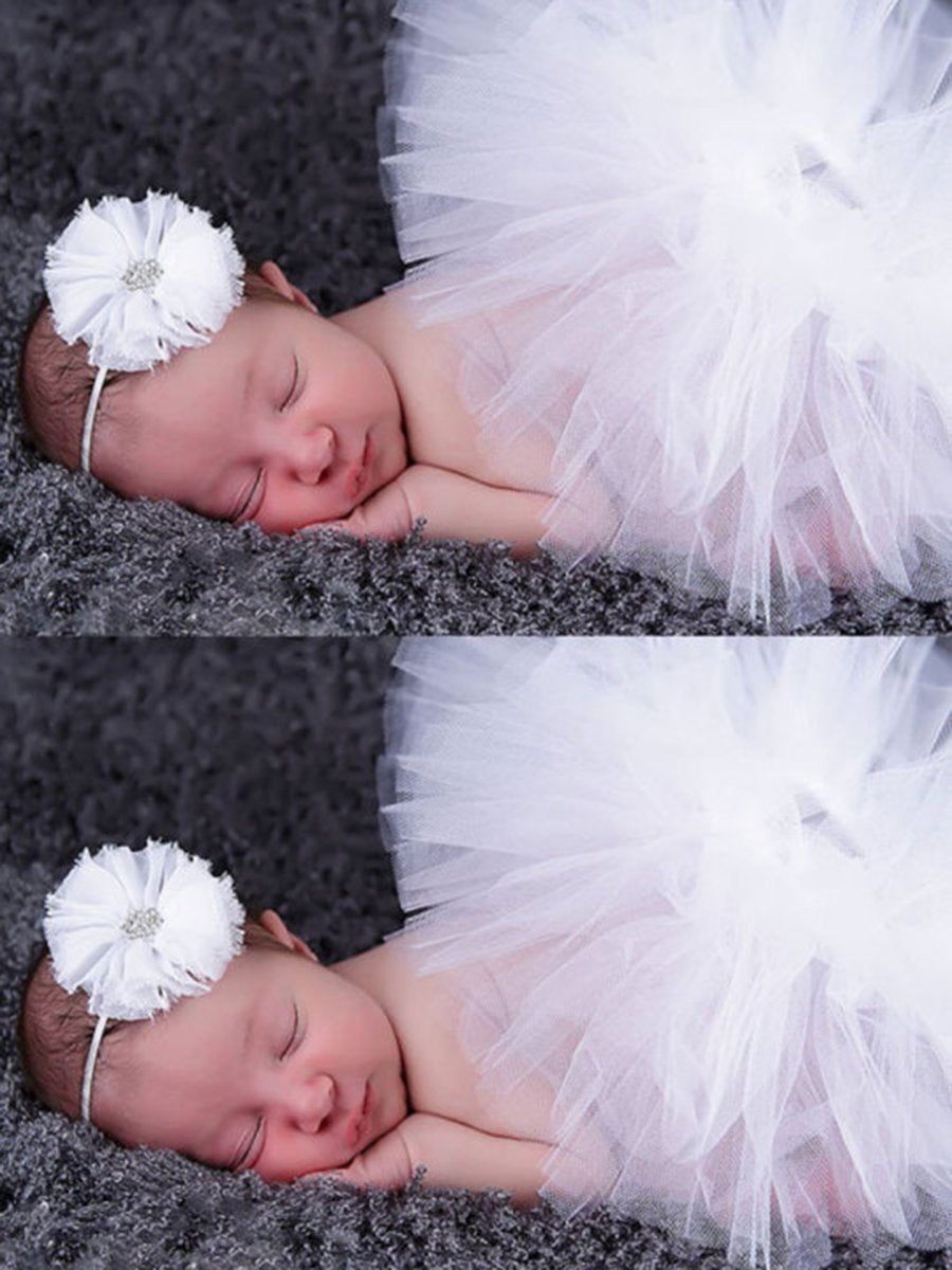 Newborn Baby Mesh Skirt Photography Suit - dianjiang-