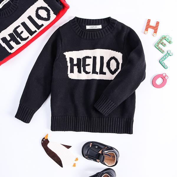 Knitted Pullover Top Babies Toddlers Boys Girls Mothers Sweater - dianjiang-