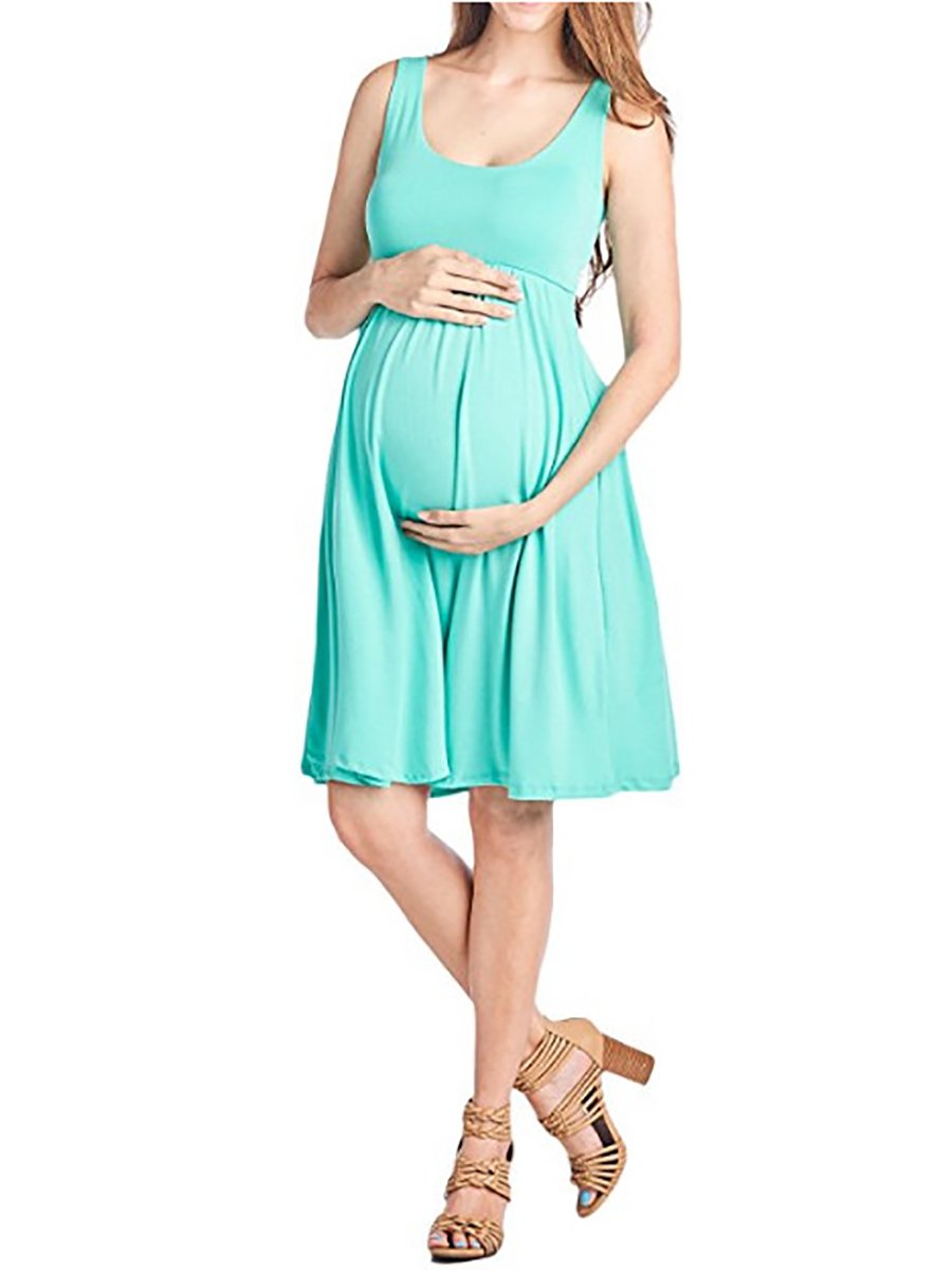 Slim Fit Sleeveless Vest Maternity Dress - dianjiang-