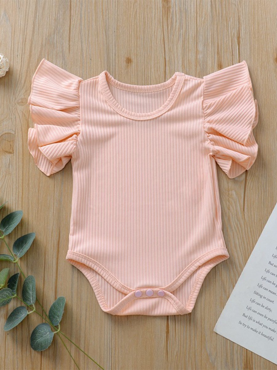 Baby Jumpsuit Lace Sleeve Crawling Suit - dianjiang-