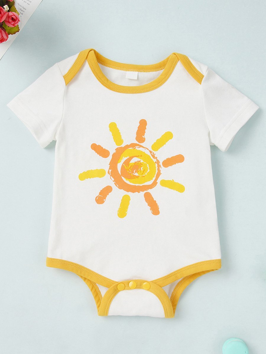 Newborn Baby Sun Cute Printed Jumpsuit - dianjiang-