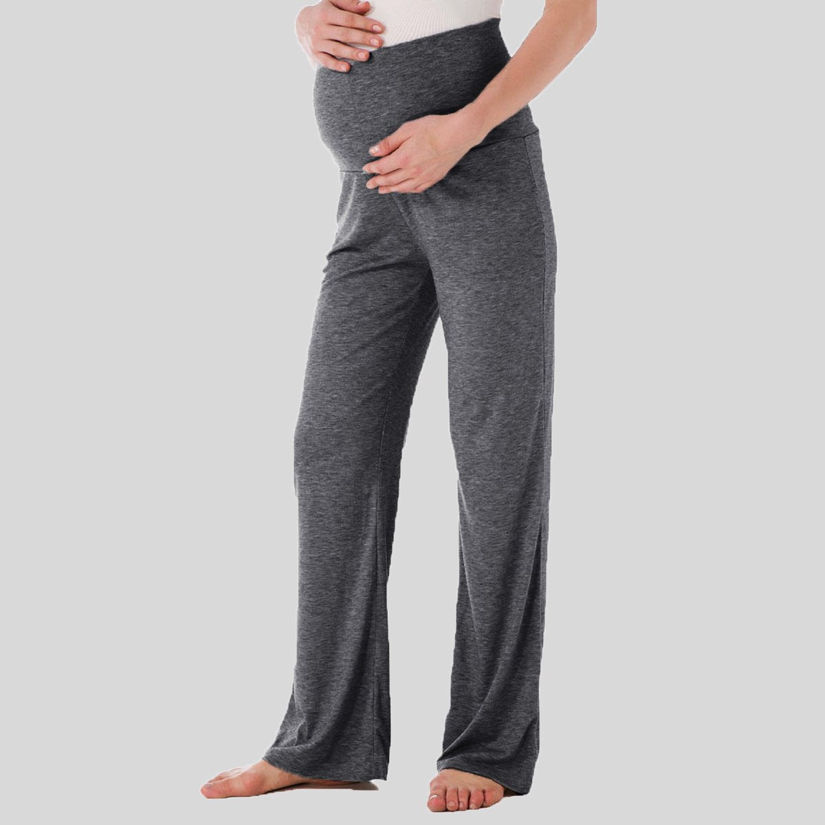 Maternity Wide Straight Tube Comfortable Stretch Trousers - dianjiang-