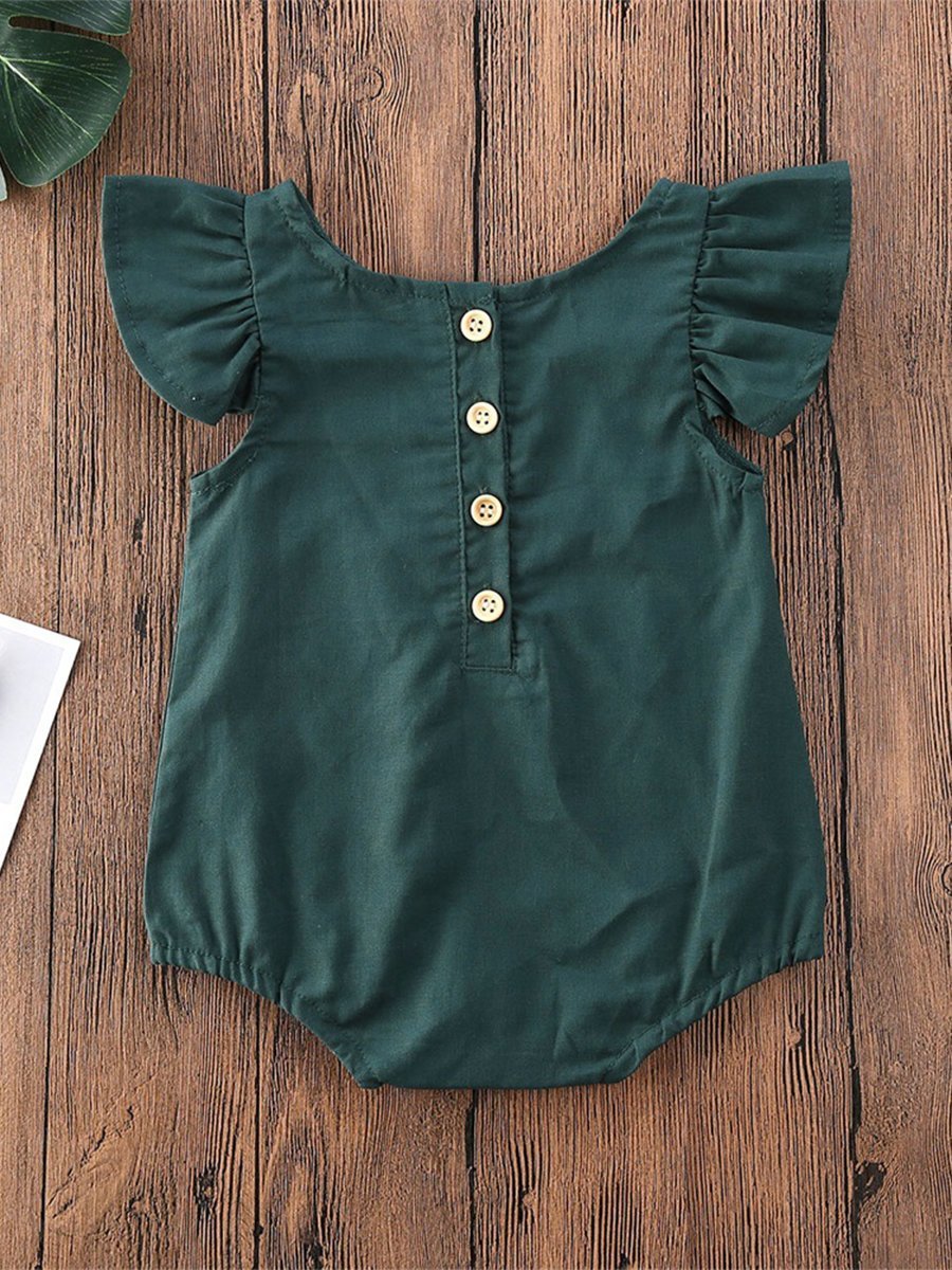 Baby Solid Color Crawling Jumpsuit - dianjiang-