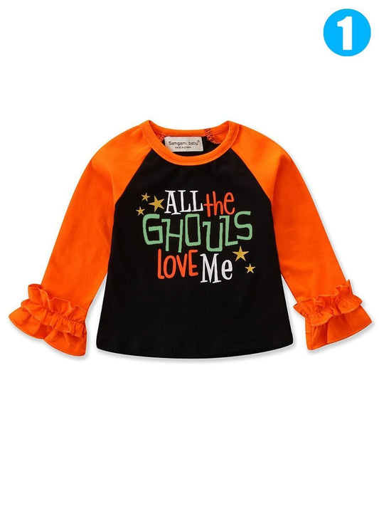 ALL THE GHOULS LOVE ME Halloween Pullover T-shirt - dianjiang-
