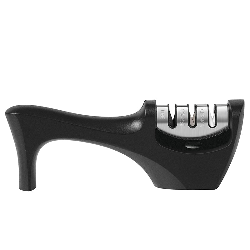 AMINNO Professional Kitchen Knife Sharpener Coarse/Fine Stage Sharpening Tungsten Steel Diamond Ceramic Knife Sharpener 3 Stages - dianjiang-