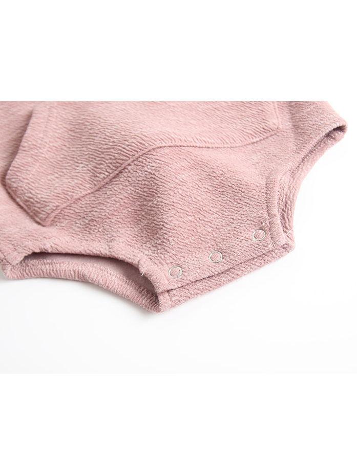 Adorable Baby Bunny Ear Solid Color Hooded Onesie - dianjiang-