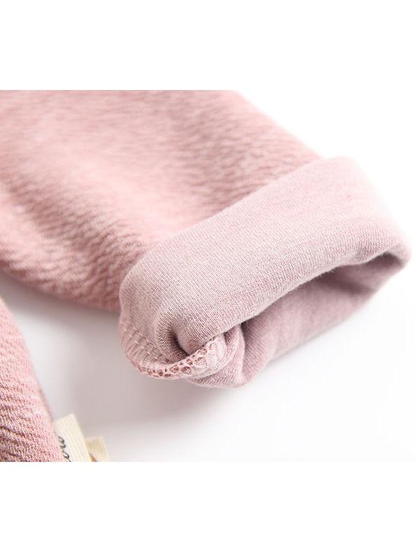 Adorable Baby Bunny Ear Solid Color Hooded Onesie - dianjiang-