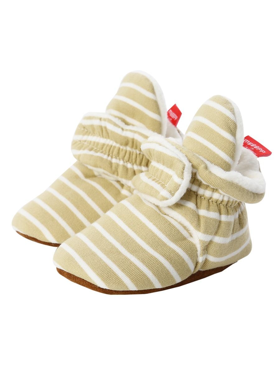 Adorable Baby Stripe Furry Pre-walker Shoes - dianjiang-