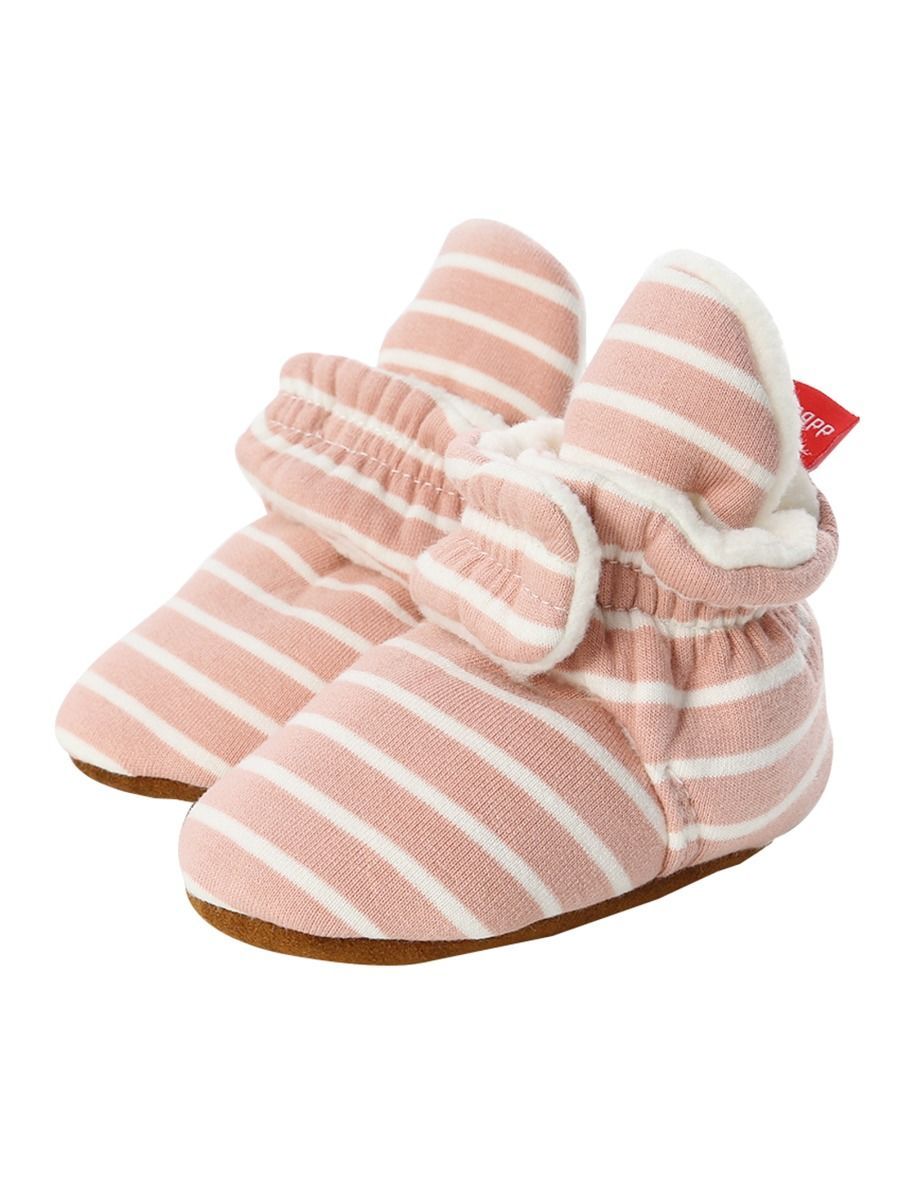 Adorable Baby Stripe Furry Pre-walker Shoes - dianjiang-