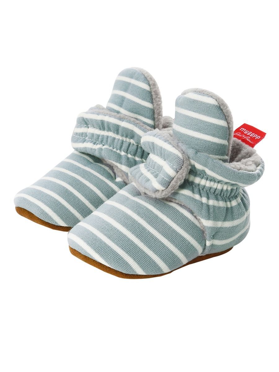 Adorable Baby Stripe Furry Pre-walker Shoes - dianjiang-